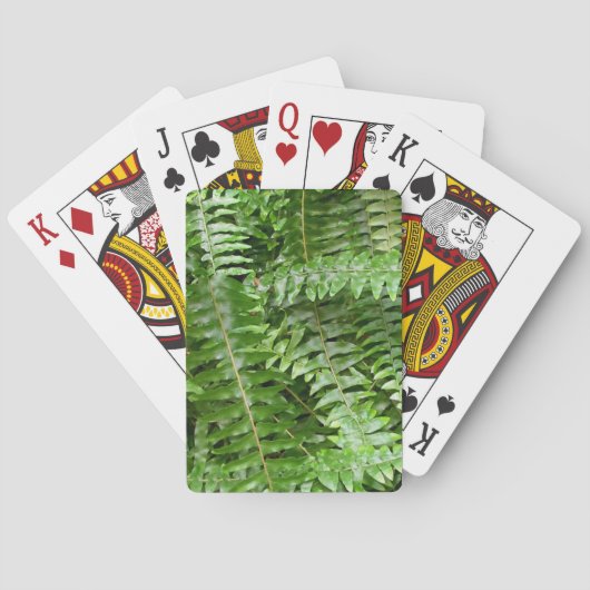 Farnwedel I Grüne Natur Spielkarten (Rückseite)