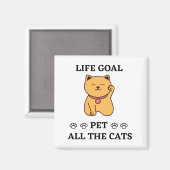 FARNY CAT LOVER PET ALLE KATZEN MAGNET (Vorderseite/Rückseite)