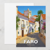 Faro Algarve Feiertagskarte (Vorne/Hinten)