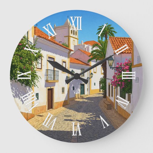 Faro Algarve Große Wanduhr (Vorderseite)