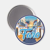 Faro Algarve Magnet (Vorderseite/Rückseite)
