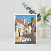 Faro Algarve Postkarte (Stehend Vorderseite)