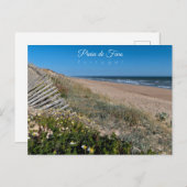 Faro Beach Dunes - Portugal Postkarte (Vorne/Hinten)