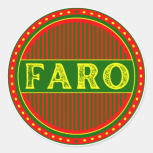 Faro City Pride Emblem – Portugiesische Identität Runder Aufkleber