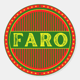 Faro City Pride Emblem – Portuguese Identity Runder Aufkleber