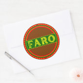 Faro City Pride Emblem – Portuguese Identity Runder Aufkleber (Umschlag)