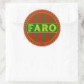 Faro City Pride Emblem – Portuguese Identity Runder Aufkleber (Tasche)