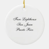 Faro Leuchtturm Keramik Ornament (Hinten)