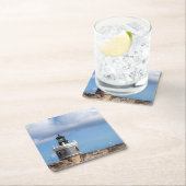 Faro Leuchtturm Rechteckiger Pappuntersetzer (Vor Ort)