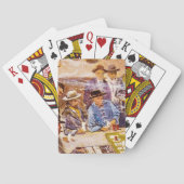 Faro-Plan in tadellosem Saloon_Great Kunstwerk Spielkarten (Rückseite)