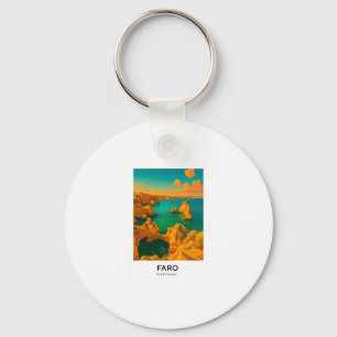 Faro - Portugal Reiseplakat  Schlüsselanhänger
