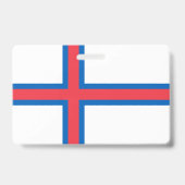 Faroe Islands flag Ausweis (Rückseite)