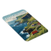 Färöer Dänemark Reisen Kunst Vintag Magnet (Rechte Seite)