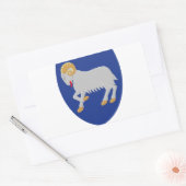Färöer (Dänemark) Wappen-Coat Rechteckiger Aufkleber (Umschlag)
