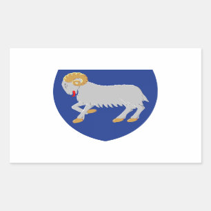 Färöer (Dänemark) Wappen-Coat Rechteckiger Aufkleber