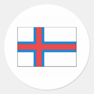 Färöer FLAG International Runder Aufkleber
