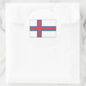 Färöer FLAG International Runder Aufkleber (Tasche)
