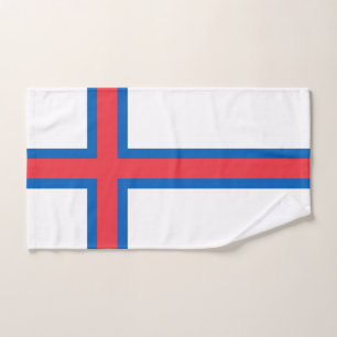 Färöer-Flagge Badhandtuch Set