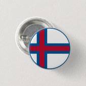Färöer-Flagge Button (Vorne & Hinten)