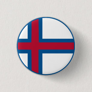 Färöer-Flagge Button