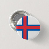 Färöer-Flagge Button (Vorne & Hinten)