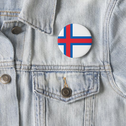 Färöer-Flagge Button (Beispiel)