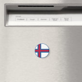 Färöer-Flagge Magnet (In Situ (Geschirrspüler))