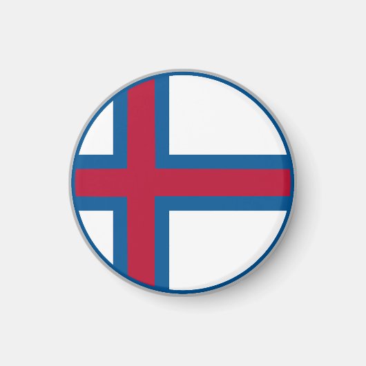 Färöer-Flagge Magnet (Vorne)
