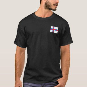 Färöer-Flagge mit vintage färöischen National C T-Shirt