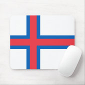 Färöer-Flagge Mousepad (Mit Mouse)