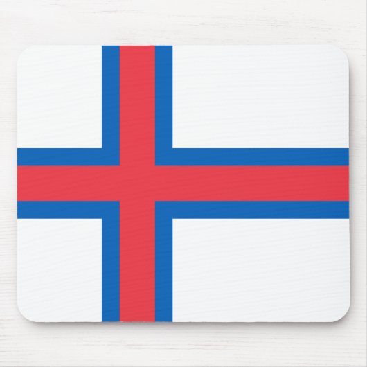Färöer-Flagge Mousepad (Vorne)