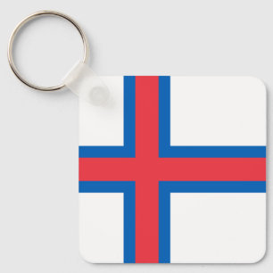 Färöer-Flagge Schlüsselanhänger