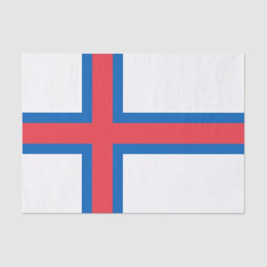 Färöer-Flagge Seidenpapier (Vorderseite)