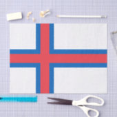 Färöer-Flagge Seidenpapier (Handwerk)