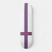 Färöer-Flagge Skateboard (Vorderseite)