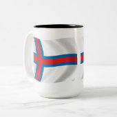 Färöer-Flagge Tasse (Vorderseite Links)