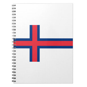 Färöer - Føroyar - Flagge der Färöer-Inseln Notizblock