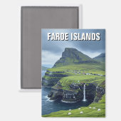 Färöer Inseln Dänemark Reise Magnet (Vorderseite/Rückseite)