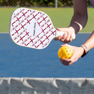 Färöer-Inseln Färöer-Insulaner Kacheln Schwarz Per Pickleball Schläger