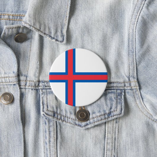 Färöer-Inseln-Flagge Button (Beispiel)