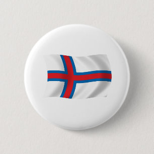 Färöer-Inseln-Flagge-Button Button