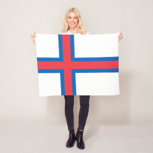 Färöer-Inseln-Flagge Fleecedecke