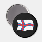 Färöer-Inseln Flagge Magnet (Vorderseite/Rückseite)