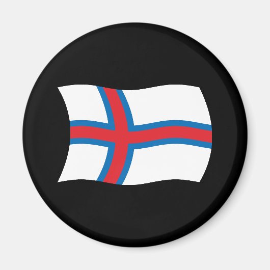 Färöer-Inseln Flagge Magnet (Vorne)