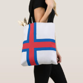 Färöer-Inseln-Flagge Tasche (Von Nahem)