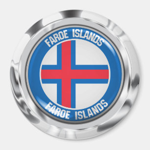 Färöer-Inseln Rund-Emblem Magnet