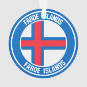 Färöer-Inseln-RundEmblem Ornament (Rückseite)