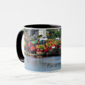 Färöer, Panoramasicht auf Torshavn Tasse (Vorderseite Links)