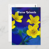 Färöer Postkarte (Vorne/Hinten)