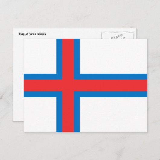 Färöer Postkarte (Vorne/Hinten)